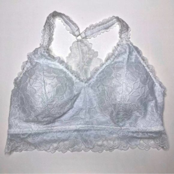 Maurices Other - 2/$15 Maurices White Lace Racerback Bralette Size Large